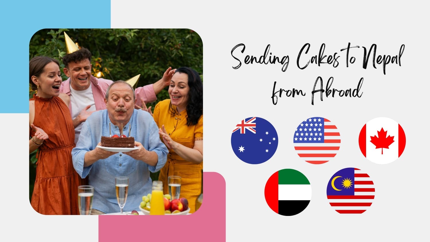 Sending Cakes to Nepal from Abroad: Australia/USA/Canada/More